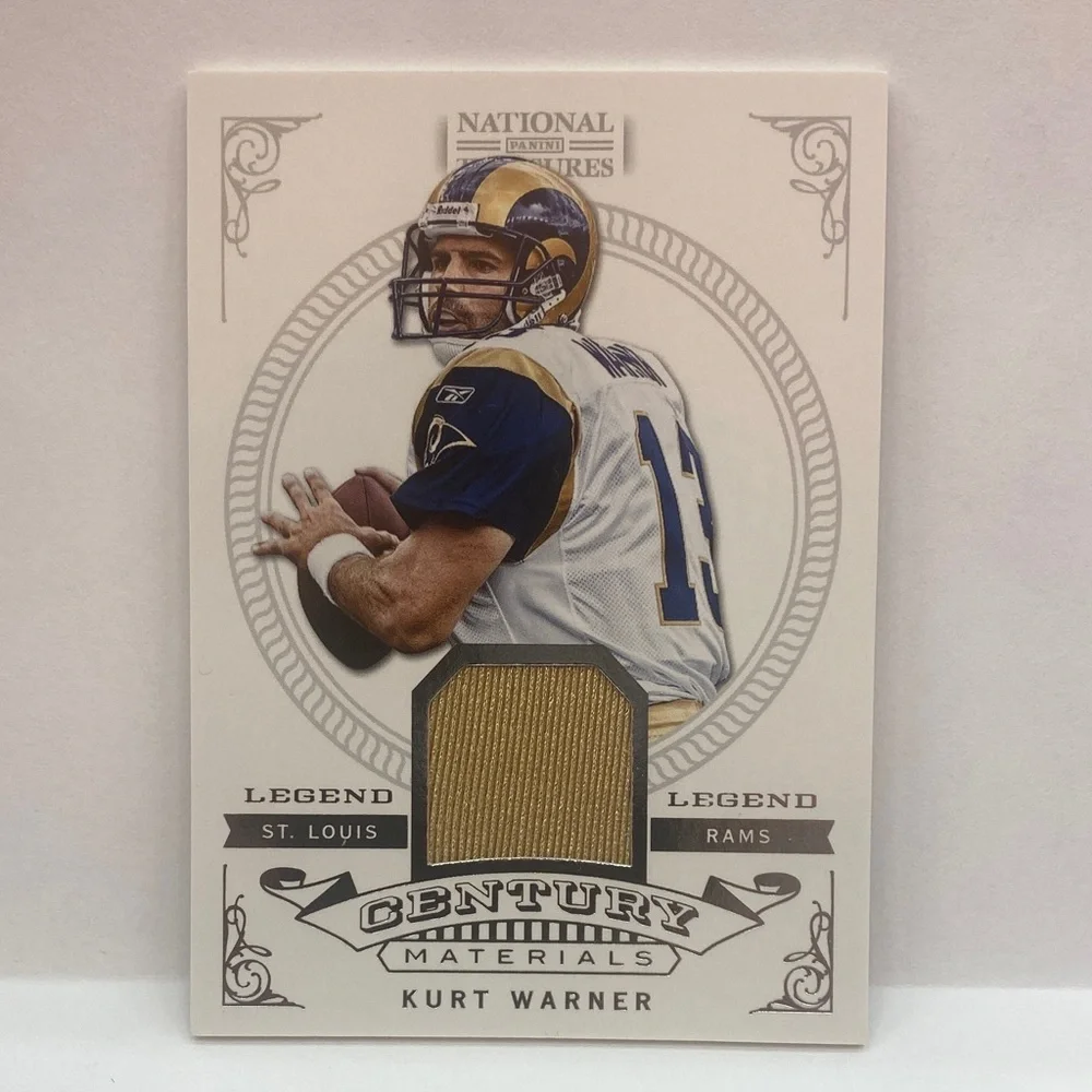 2012 National Treasures Kurt Warner Century Materials Card #52 (070)